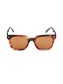 Квадратные солнцезащитные очки 54 мм Bally, коричневый