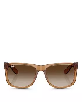 Квадратные солнцезащитные очки, 54 мм Ray-Ban, коричневый/бежевый