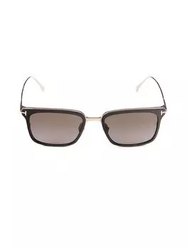 Квадратные солнцезащитные очки 54 мм Tom Ford, цвет Rose Black