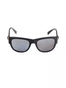 Квадратные солнцезащитные очки 55 мм Versace, черный