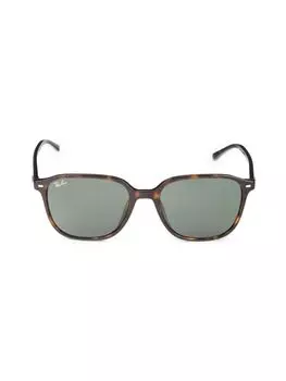 Квадратные солнцезащитные очки 55MM Ray-Ban, коричневый