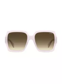 Квадратные солнцезащитные очки 56 мм Moschino, розовый