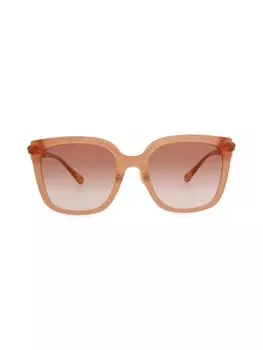 Квадратные солнцезащитные очки 56MM Chlo, бежевый