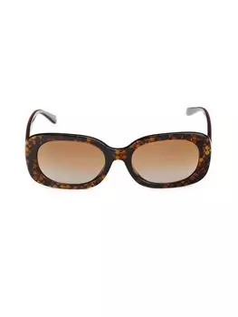 Квадратные солнцезащитные очки 56MM Coach, цвет Tortoise Brown