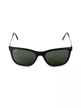 Квадратные солнцезащитные очки 56MM Ray-Ban, черный