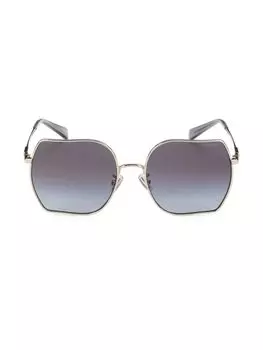 Квадратные солнцезащитные очки 58MM Coach, серый