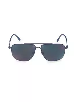 Квадратные солнцезащитные очки 58MM Tom Ford, черный