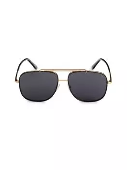 Квадратные солнцезащитные очки 58MM Tom Ford, черный