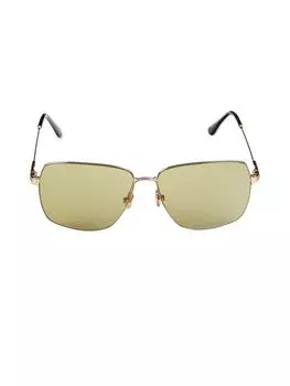 Квадратные солнцезащитные очки 58MM Tom Ford, золото
