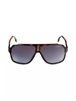 Квадратные солнцезащитные очки 62 мм Carrera, цвет Dark Havana