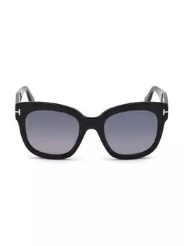 Квадратные солнцезащитные очки Beatrix 50 мм Tom Ford, черный