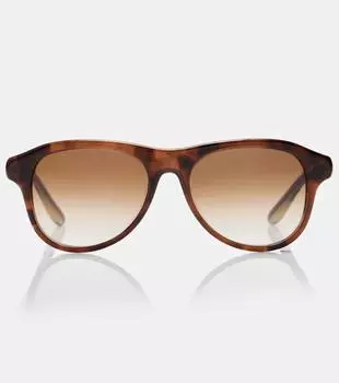 Квадратные солнцезащитные очки Brunello Cucinelli, Havana/Brown