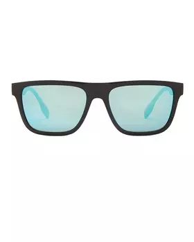 Квадратные солнцезащитные очки Burberry, черный