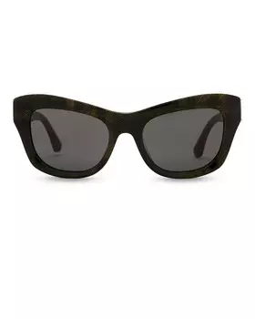 Квадратные солнцезащитные очки Burberry, цвет Check Green