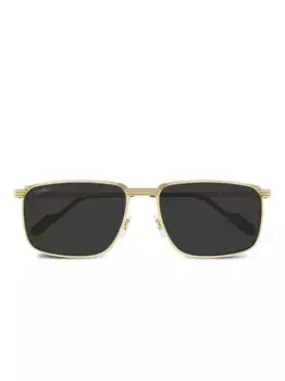 Квадратные солнцезащитные очки Cartier Eyewear, золотой