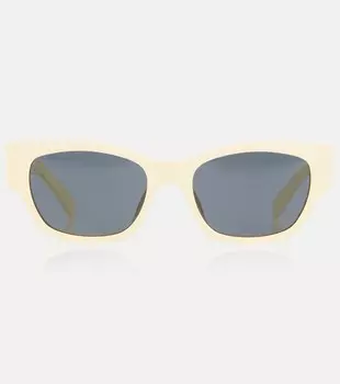 Квадратные солнцезащитные очки Celine, желтый