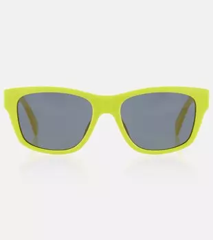 Квадратные солнцезащитные очки Celine, желтый