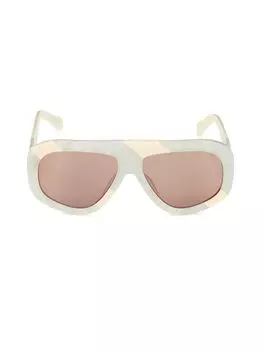 Квадратные солнцезащитные очки Centurion 58MM Karen Walker, цвет Cream