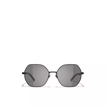 Квадратные солнцезащитные очки Chanel, черный