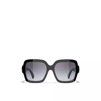 Квадратные солнцезащитные очки Chanel, черный