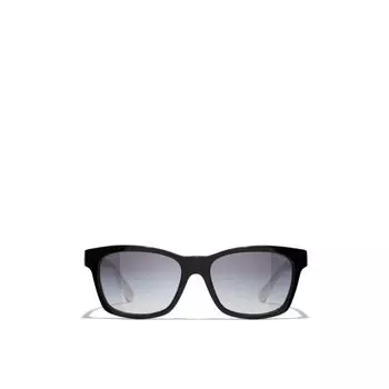 Квадратные солнцезащитные очки Chanel, черный