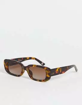 Квадратные солнцезащитные очки черепаховой расцветки ASOS