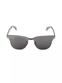 Квадратные солнцезащитные очки Clubmaster 51MM Ray-Ban, темно-серый
