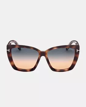 Квадратные солнцезащитные очки цвета гаваны Tom Ford, коричневый