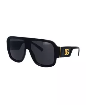 Квадратные солнцезащитные очки dg4401 динамичный и смелый стиль Dolce & Gabbana, черный