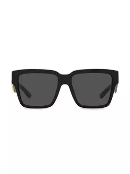 Квадратные солнцезащитные очки DG 4436 Havana 55 мм DOLCE&GABBANA, черный
