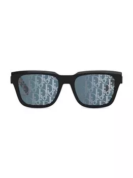 Квадратные солнцезащитные очки DiorB23 S1I 53 мм Dior, черный