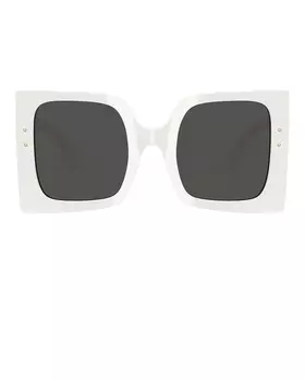Квадратные солнцезащитные очки Dolce & Gabbana, белый