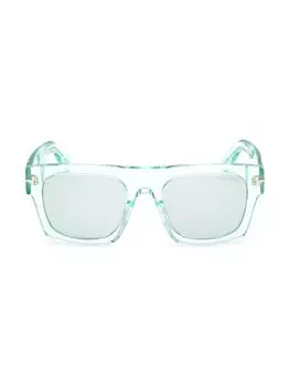 Квадратные солнцезащитные очки Fausto 53MM Tom Ford, цвет Light Blue