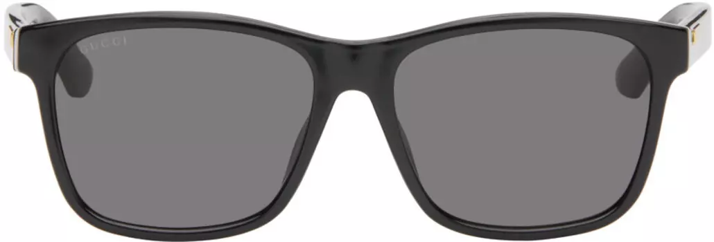 Квадратные солнцезащитные очки Gucci, черный