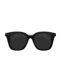 Квадратные солнцезащитные очки Gucci Generation 55 мм Gucci, черный