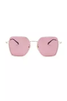 Квадратные солнцезащитные очки Gucci, pink & gold