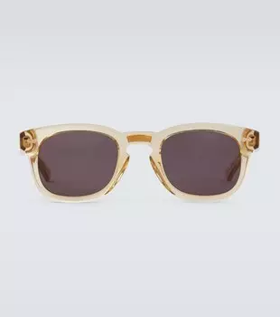 Квадратные солнцезащитные очки Gucci, желтый