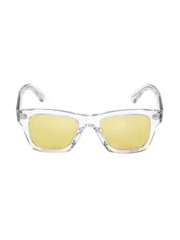 Квадратные солнцезащитные очки из ацетата 49 мм Oliver Peoples, желтый
