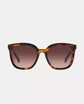 Квадратные солнцезащитные очки из ацетата Carolina Herrera, коричневый