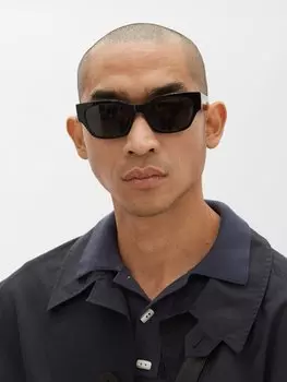 Квадратные солнцезащитные очки из ацетата Celine Eyewear, черный