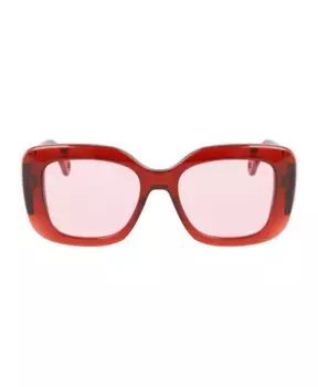 Квадратные солнцезащитные очки из ацетата Lanvin, красный