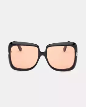 Квадратные солнцезащитные очки из ацетата Tom Ford, чёрный