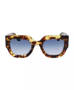 Квадратные солнцезащитные очки из ацетата Victoria Beckham, коричневый