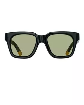 Квадратные солнцезащитные очки Jacquemus, цвет Carino Matte Dark Green, Yellow Gold, & Khaki