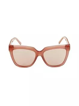Квадратные солнцезащитные очки Leela 55MM Jimmy Choo, коричневый