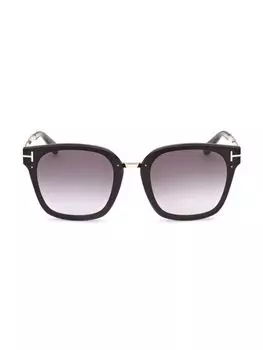 Квадратные солнцезащитные очки Philippa 68MM Tom Ford, цвет Shiny Black