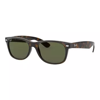 Квадратные солнцезащитные очки Ray-Ban RB2132 New Wayfarer 55 мм, цвет Dark Tort