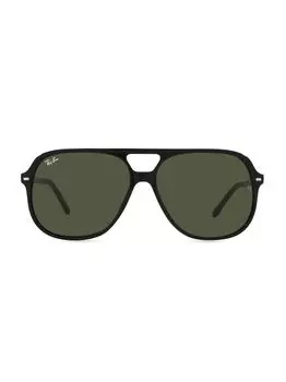 Квадратные солнцезащитные очки RB2198 Bill 60MM Ray-Ban, черный