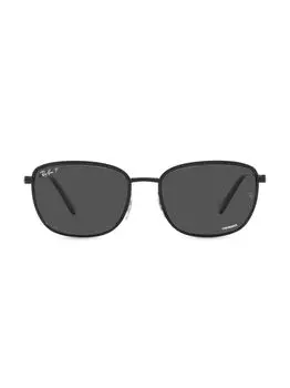 Квадратные солнцезащитные очки RB3705 57 мм Ray-Ban, черный