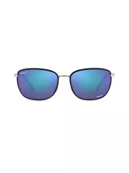 Квадратные солнцезащитные очки RB3705 Chromance 60 мм Ray-Ban, черный